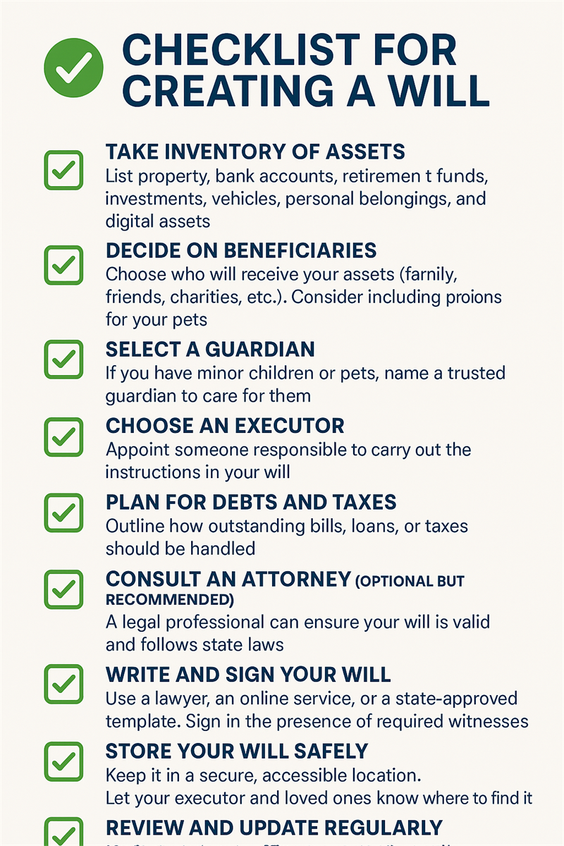 ChatGPT Image for tips on making a will